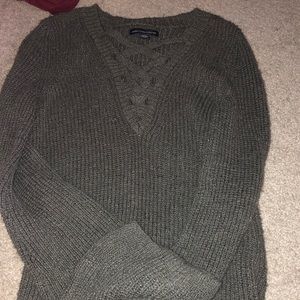 American Eagle criss cross sweater